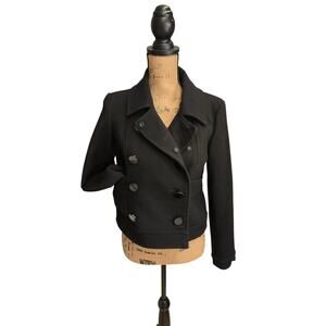 Loft lightweight double breasted coat with pockets, size xs